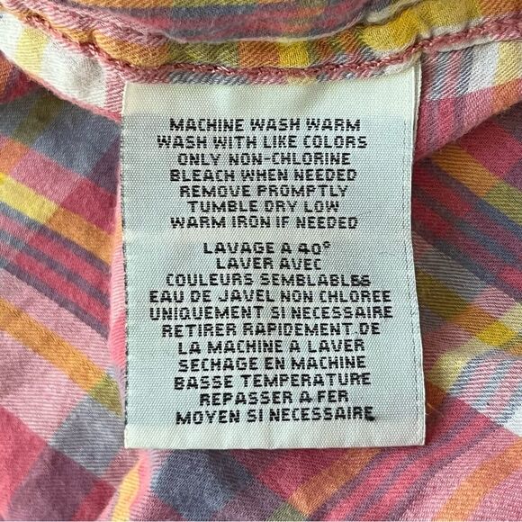 RALPH LAUREN Denim & Co Pink Plaid Button Up Shirt Size Small Lightweight Preppy - Picture 7 of 7